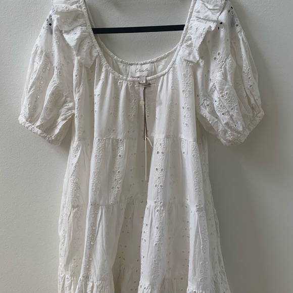Ferris Cleobella White Eyelet Mini  Dress - Picture 3 of 11